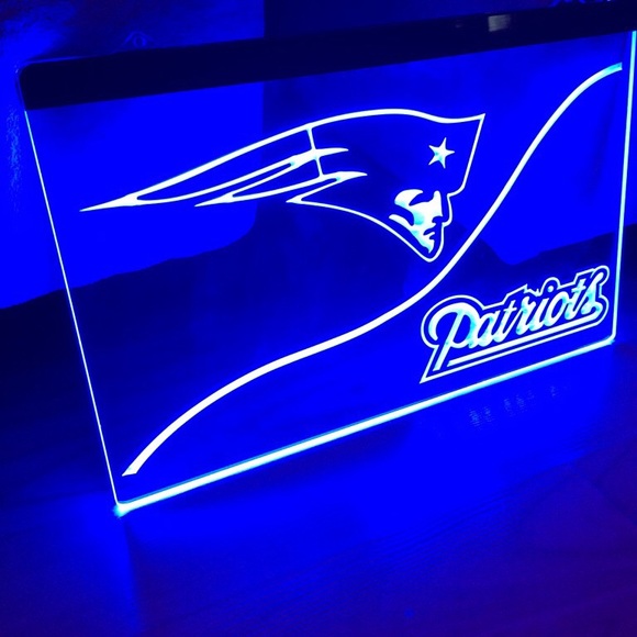 NEW ENGLAND PATRIOTS LED NEON LIGHT SIGN 8x12 - Picture 3 of 4